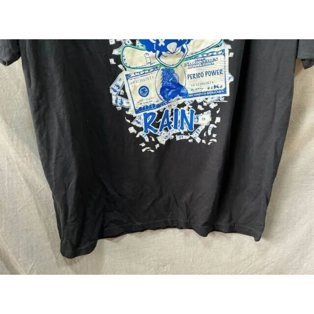 Make It Rain Shirt Perico Power Adult 2XL Black Short Sleeve Pullover Tee Mens - Picture 3 of 9